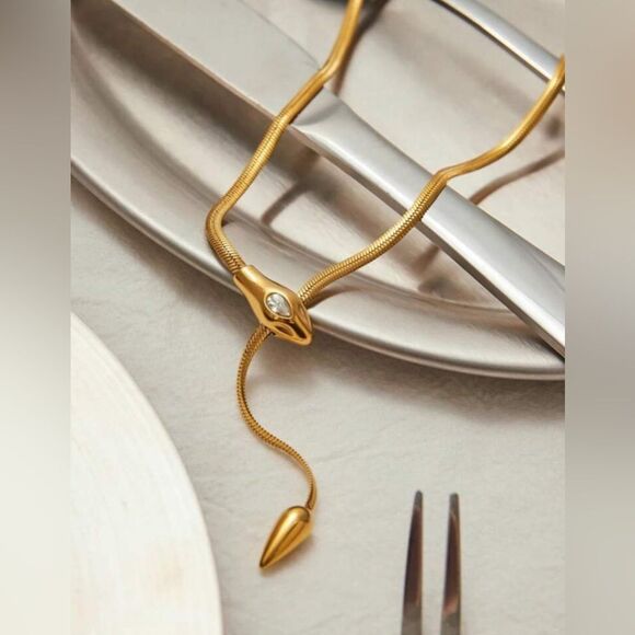 Snake Chain Necklace S950 - Picture 2 of 5